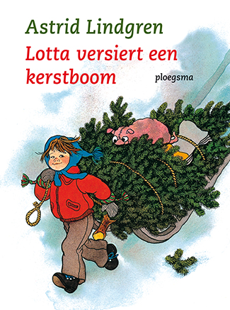 Lotta versiert een kerstboom